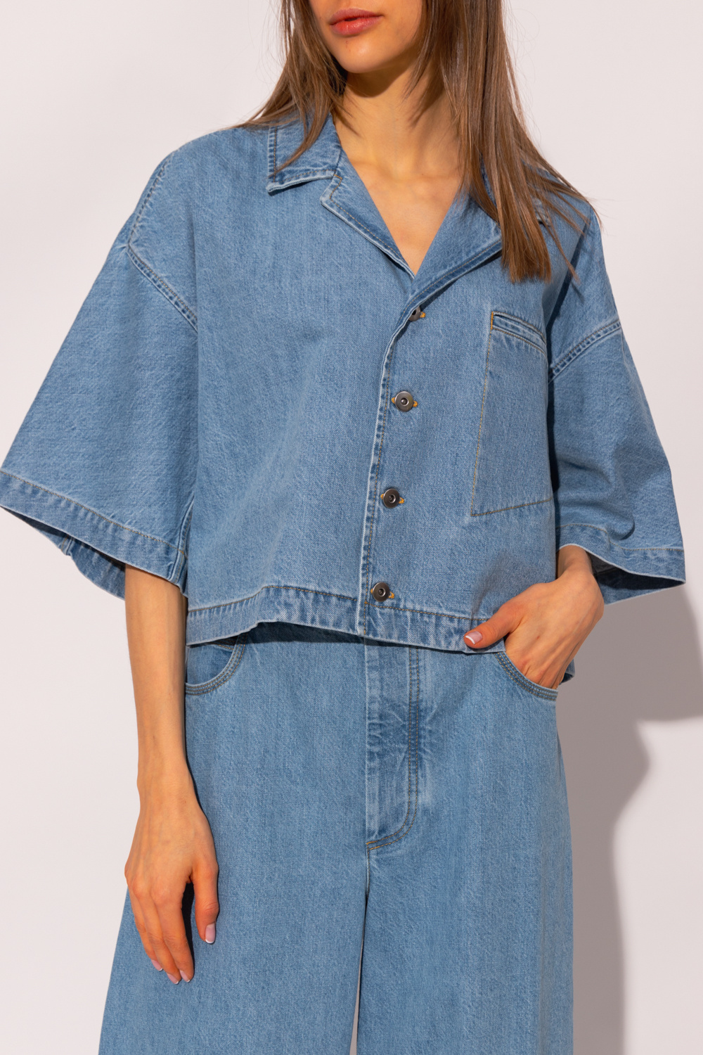 Denim shirt Bottega Veneta - SchaferandweinerShops Tonga